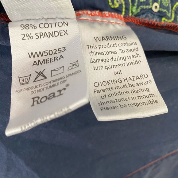 Roar ~ destined to Roar western cowgirl equestrian button down size L EC ~ - Picture 10 of 14